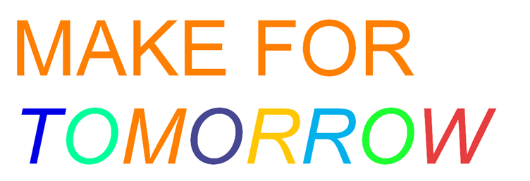 Make for Tomorrow rainbow logo